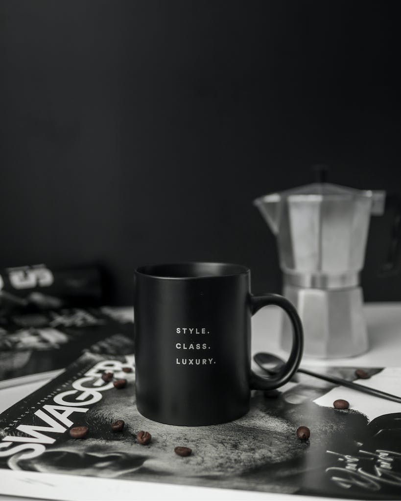 Black Ceramic Mug